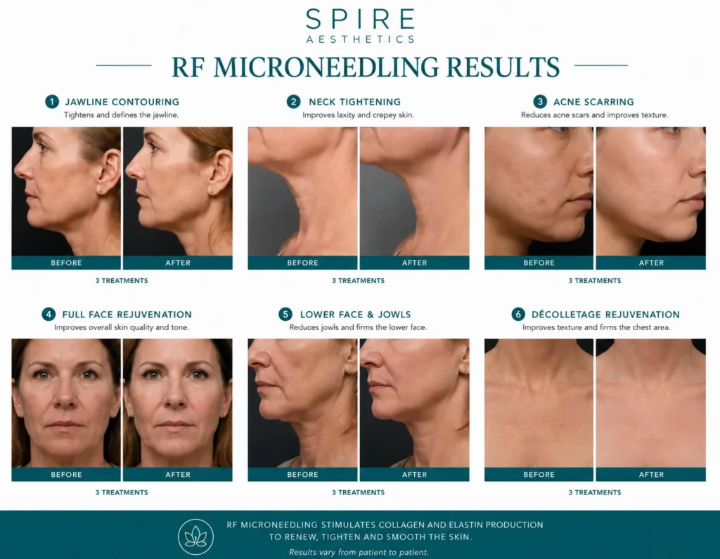 RF Microneedling Skin tightening Govan results