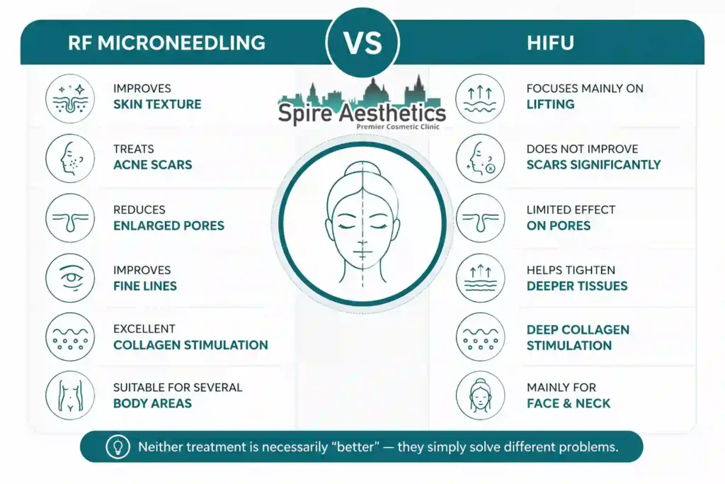 RF Microneedling vs HIFU: Which Treatment Gives Better Results Govan?